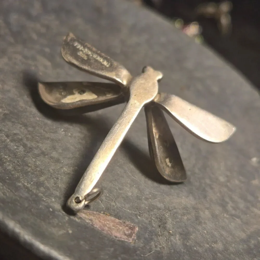 Mexico Dragonfly Sterling Silver Pendant